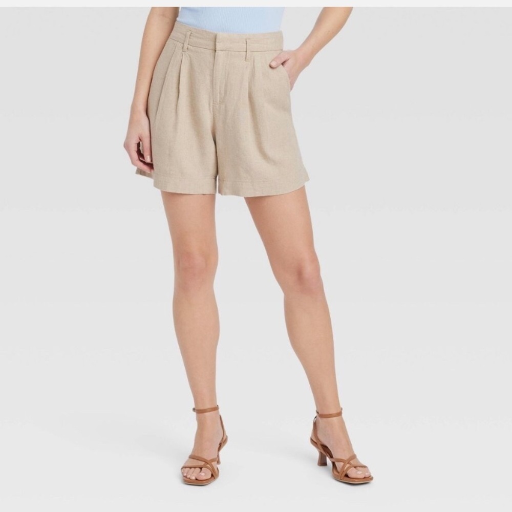 A new day linen blend shorts new 🆕